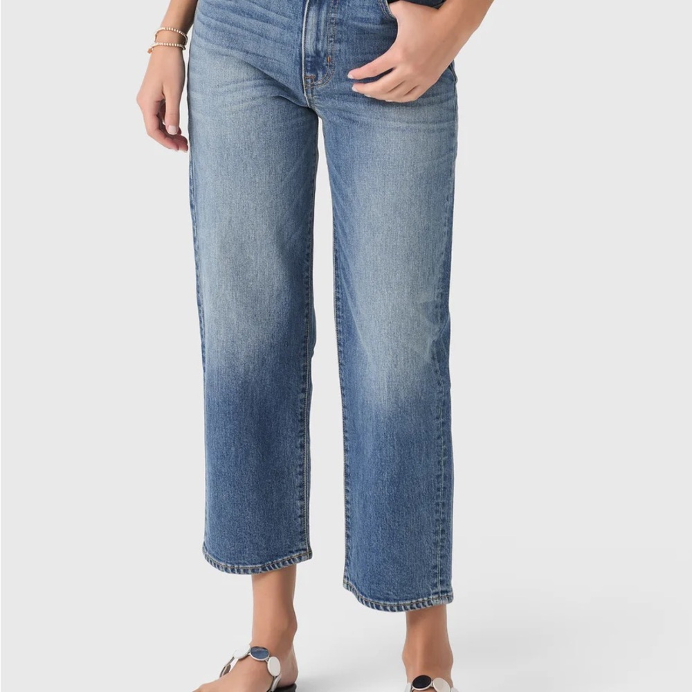 SLVRLAKE - Classic High-Rise Straight Women Jeans in Medium Blue